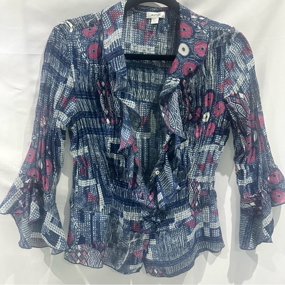 Jaipur Boho Ruffle Blouse - Picture 1 of 11